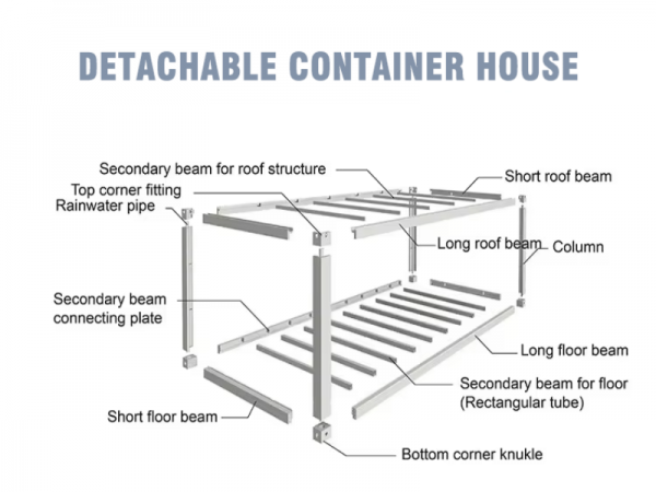 custom china low price 20ft 40ft office luxury detachable container house for sale - 图片 4